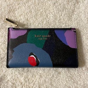 Kate Spade Floral Slim Bifold Wallet